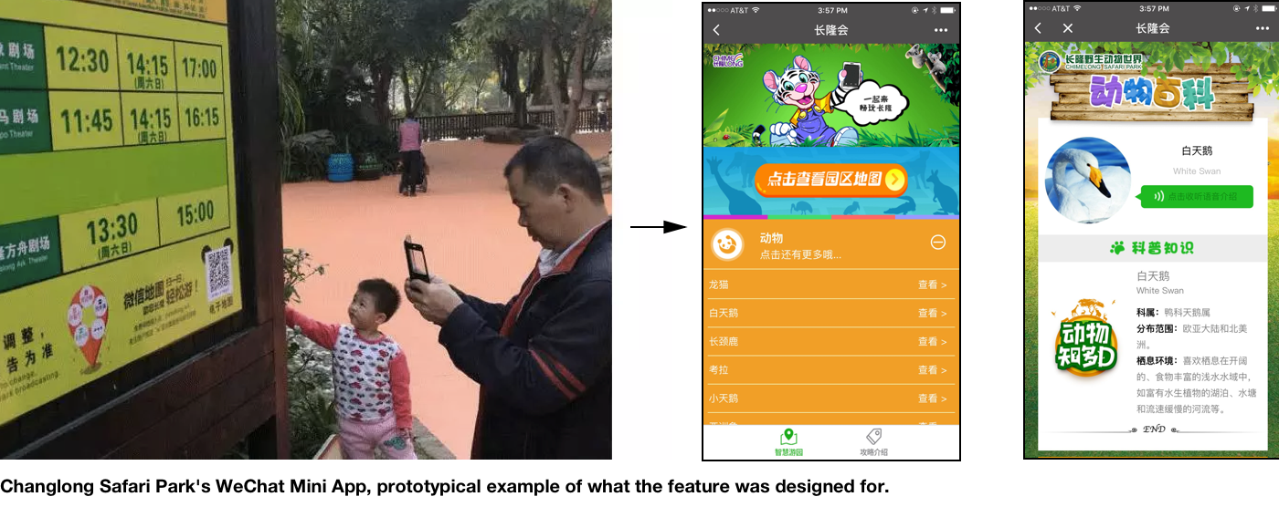 Mini apps in Changlong Safari Park
